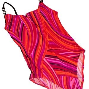 Vintage Beach Native One-Piece Multicolor Swimsuit